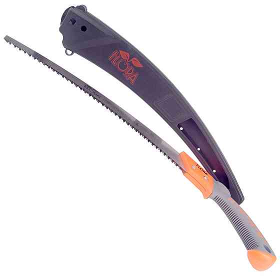 Пила садова вигнута 330 мм 7TPI з чохлом FLORA (5023284) Київ