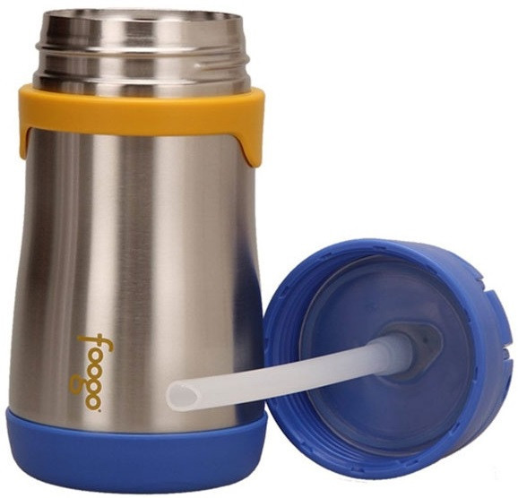 Детская Термокружка для напитков 290 мл с трубочкой Thermos 'Foogo
