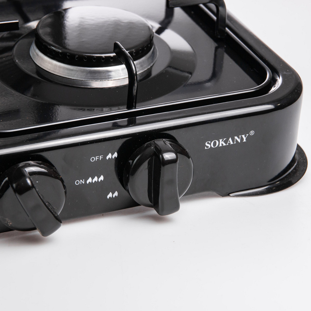 Газова плита настільна Sokany чорна 4 конфорки кемпінгова SK-6004-Black Коломия - фото 6