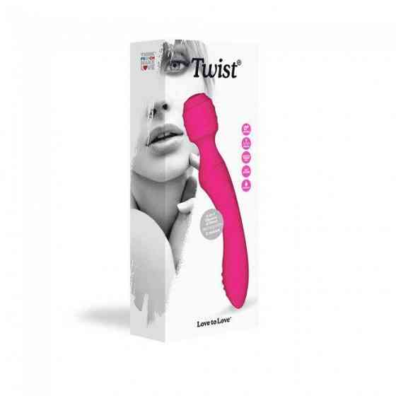 Вібромасажер 2в1 Love To Love TWIST Rose, 2 мотори, стимулювальний рельєф, водостійкий Sex Aura Київ