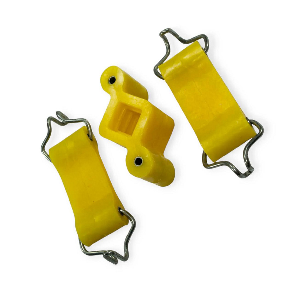 Гумки глушника 2101 к-т -поліуретан жовтий. CS-20 кріплення Мукачево - фото 1