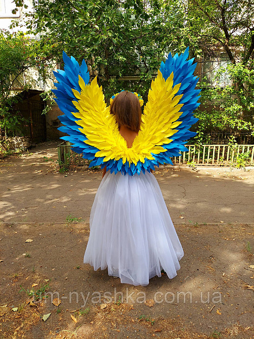 Крылья Ангела желто-голубые крылья украинские Ангел Украины Кривой Рог - изображение 4