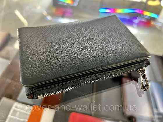 Компактний жіночий шкіряний гаманець зеленого кольору на магнітах Helen Verde 0811 Київ