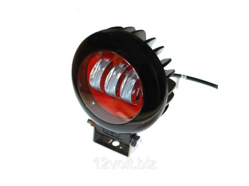 Світлодіодна фара AllLight 30W (B) 3chip spot 9-30V КРУГЛАЯ (RED) Харків - фото 1