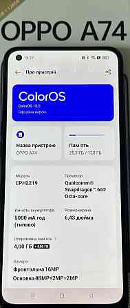Смартфон: OPPO a74. 8/128Gb. Київ