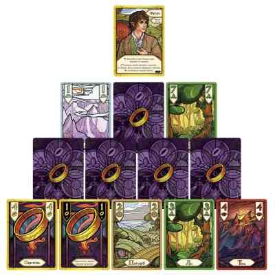 Настільна гра Geekach Games Братство Персня. Карткова гра (The Fellowship of the Ring The Trick Taking Game) (укр.) (GKCH224fs) Вінниця