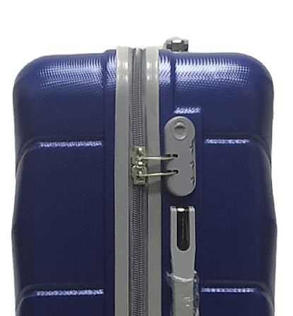 Валіза пластикова MILANO BAG 147 велика 75 см темно-синя Київ - фото 4