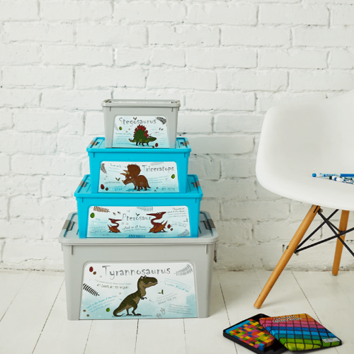 Контейнер 7,9л бірюзовий з малюнком Динозавр Smart Box Алеана Житомир