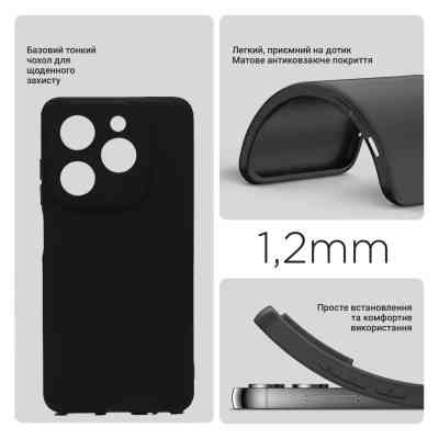 Чехол для мобильного телефона BeCover Infinix Hot 40 (X6836) Black (710880) Винница