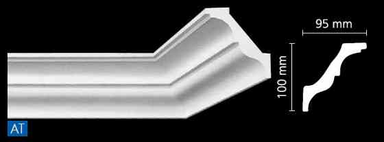 Потолочный плинтус  100х95x2000мм  -АT- Днепр