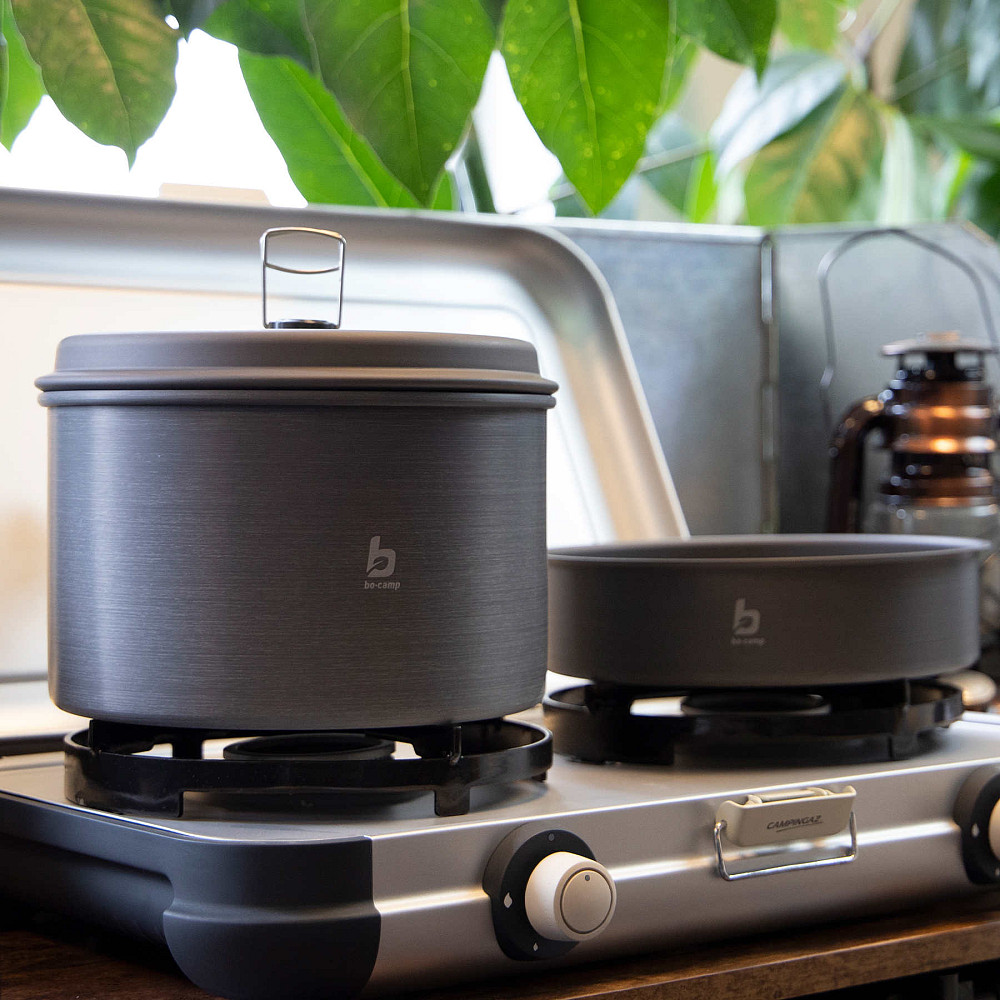 Набор посуды Bo-Camp Explorer 4 Pieces 19 Hard Anodized Grey/Green (2200241) Винница - изображение 9