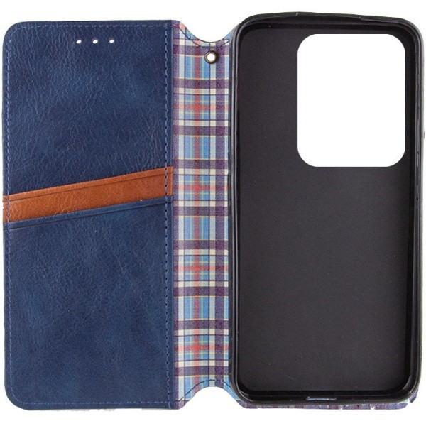 Чохол-книжка для смартфона Rubic Leather for Xiaomi Redmi Note 13 Pro 5G/POCO X6 5G Blue Київ - фото 3
