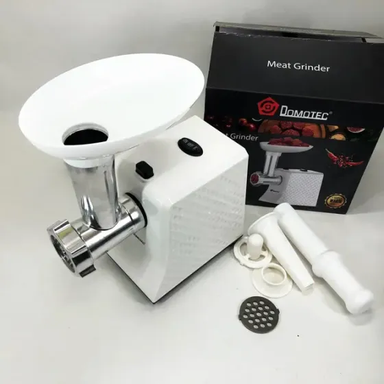 Мясорубка электрическая domotec r3391 2000w, мощная компактная мясорубка для дома, мясорубка 3 в 1 Коломыя