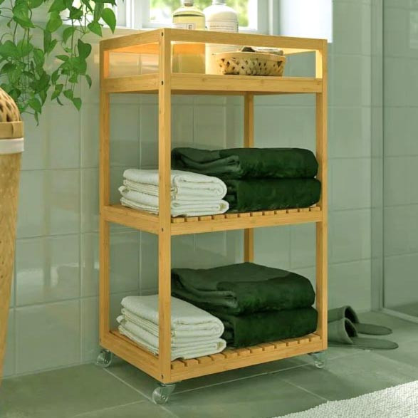 Етажерка для ванної на коліщатах "Андолі" каррі Миколаїв - фото 1