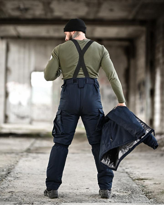 Чоловічий зимовий тактичний костюм NORTHERN синій Куртка штани на синтепоні теплий 54 Одеса - фото 10