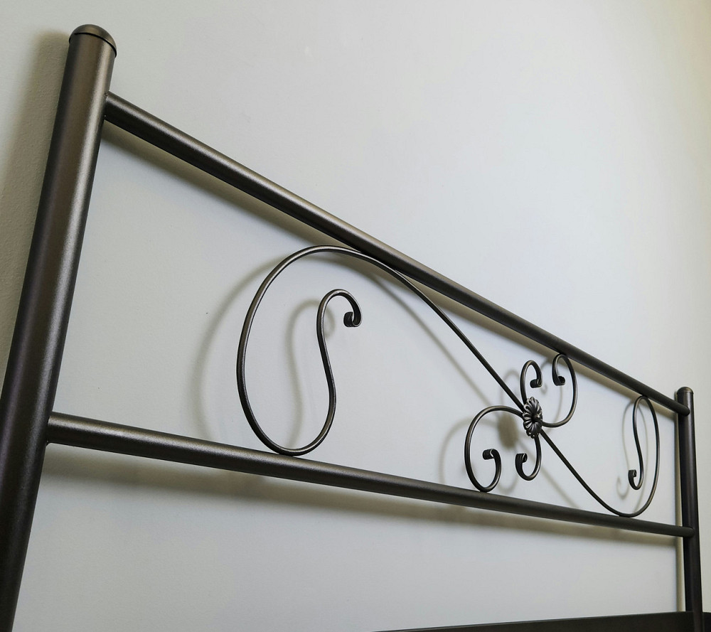 Двуспальная металлическая кровать Хризантема от ТМ Теnero 180х190, Каркас метал расстояние 8 см., 1 ящик Харьков - изображение 3