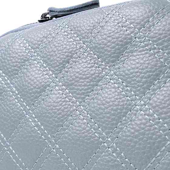 Елегантна жіноча сумка прошита ромбами на лицьовій стороні з натуральної шкіри Vintage 22808 Синій Київ