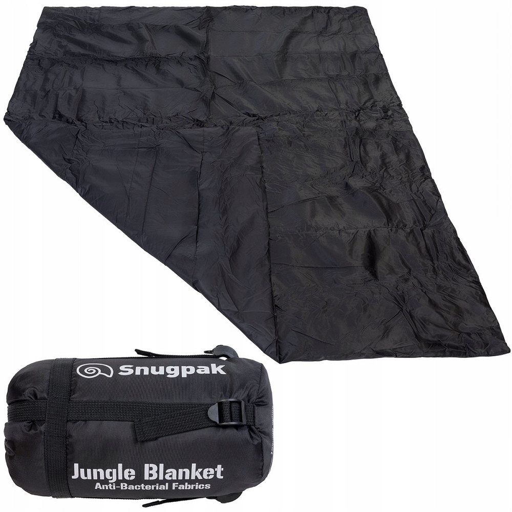 Універсальна Ковдра з утеплювачем 193х163 см від 1 до 5 ° С + чохол Snugpak "Jungle Blanket Terrain" Black Нововолинськ - фото 1