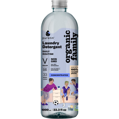 Гель для прання Purenn Organic Family Daily Routine для кольорових та білих речей з Малиною 1 л (4751024880432) Вінниця - фото 2