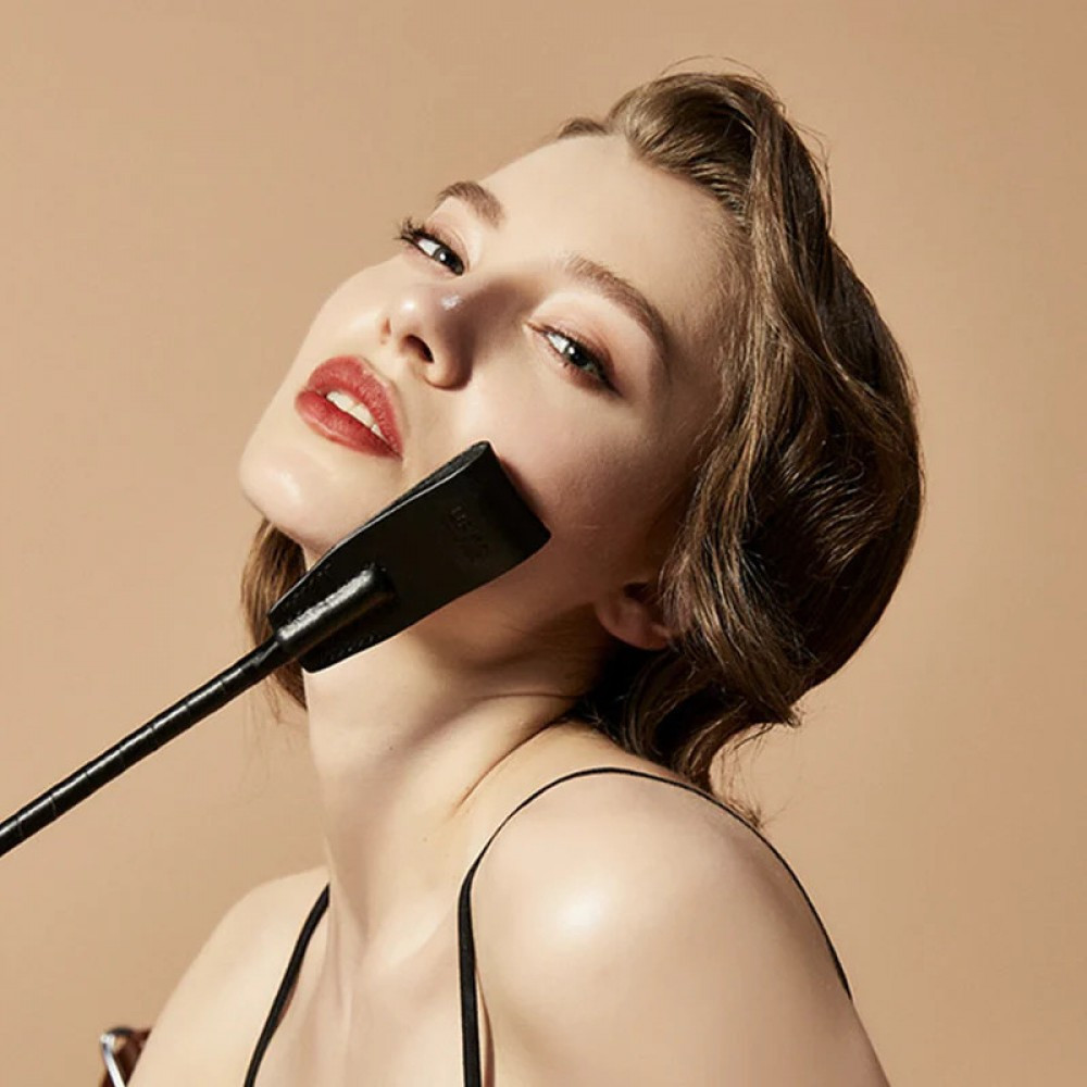 Стек шкіряний із позолотою Riding Crop UPKO Sex Aura Київ - фото 7