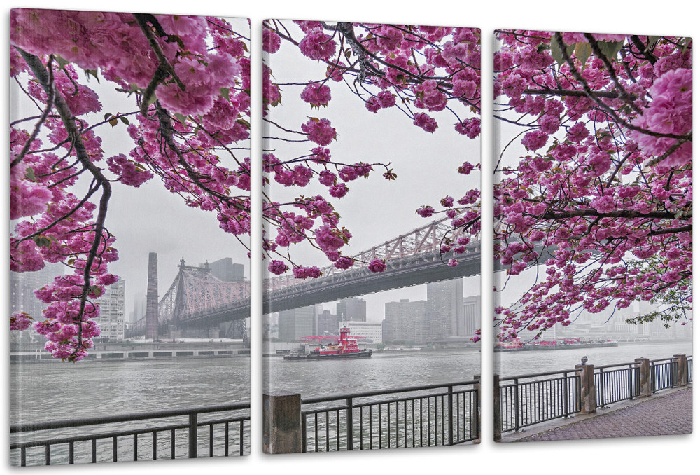 Модульная картина в гостиную / спальню   Сакура    ART-020_3A 100х150 см Киев - изображение 1