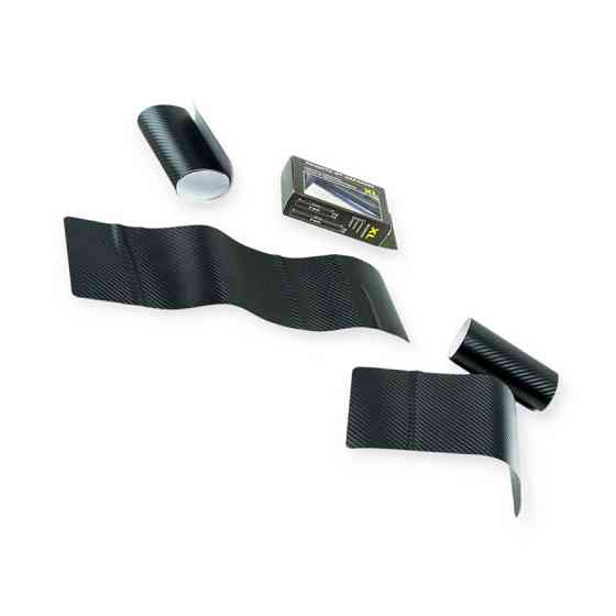 Плівка захисна від сколів "на пороги" 500х150мм (2шт) + 300х150мм чорна карбонова xl Мукачево