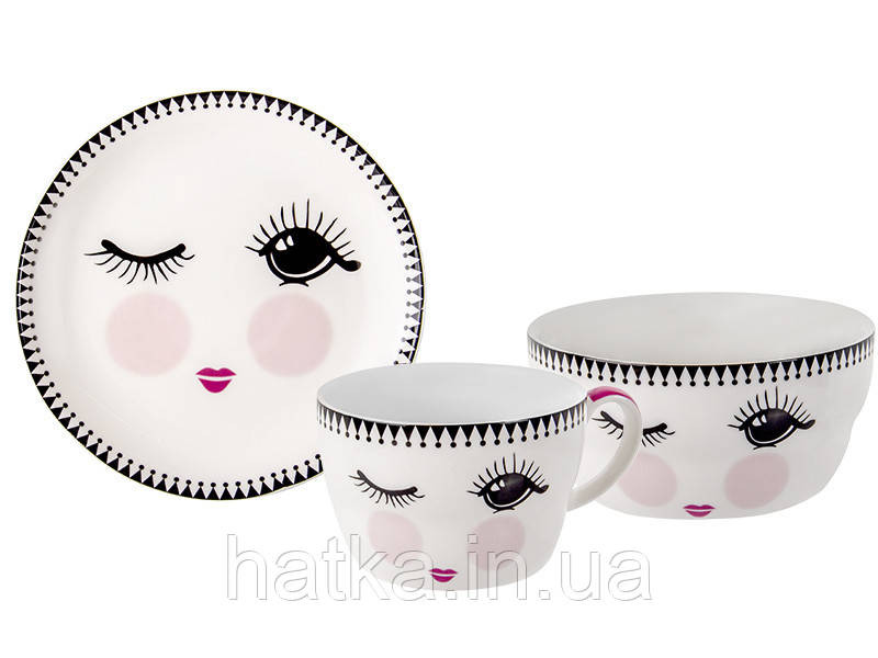 Набір дитячого посуду для дівчинки 3 предмети Lefard 924-716 Київ - фото 1