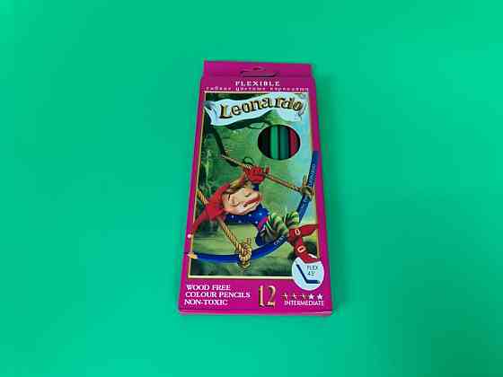 Набір кольорових олівців 12 шт Леонардо (1 пачка) Харків