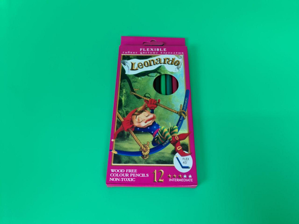 Набір кольорових олівців 12 шт Леонардо (1 пачка) Харків - фото 1