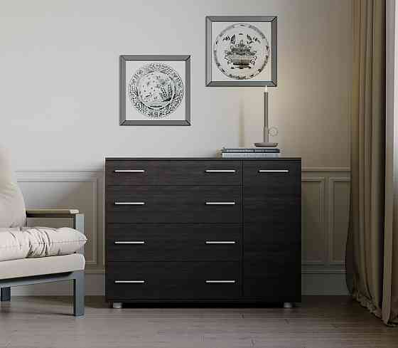 Комод для спальни Эверест с 4-мя ящиками К-3 (телескопические) 100х38х73 венге темный (DTM-2493) Днепр