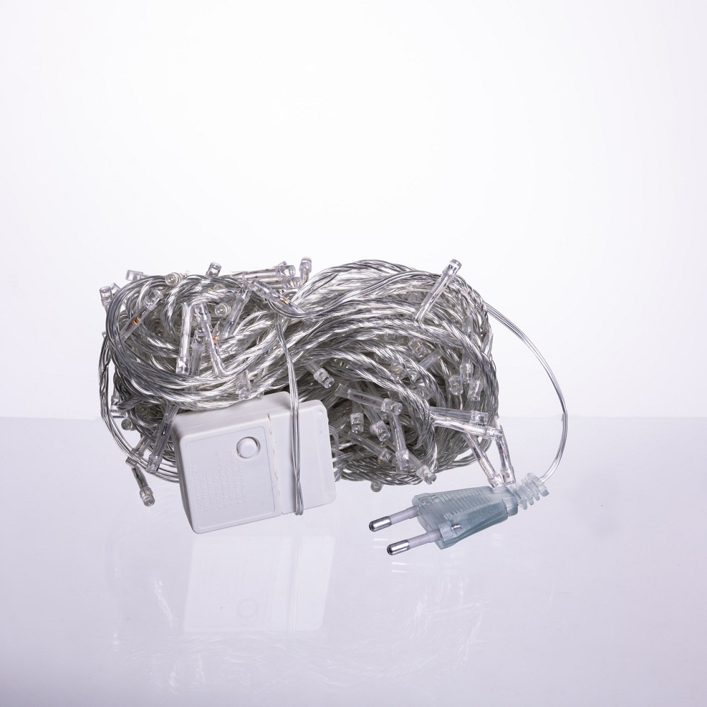 Garlando Новорічна гірлянда кімнатна нитка 14 м 160 LED кімнатна гірлянда білий провід Біле сві Коломия - фото 4