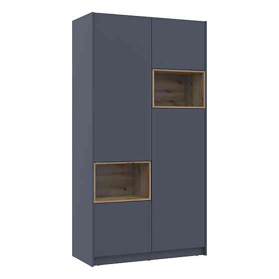 Шкаф для одежды с нишей Doros Дэйл 115,2х52х220 см Графит/Дуб евок (DRS-011281) Днепр