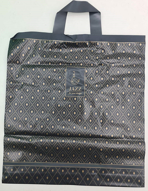 Пакет із петльовою ручкою, чорний "Джаз (38х42) (50 шт.) Харків - фото 3