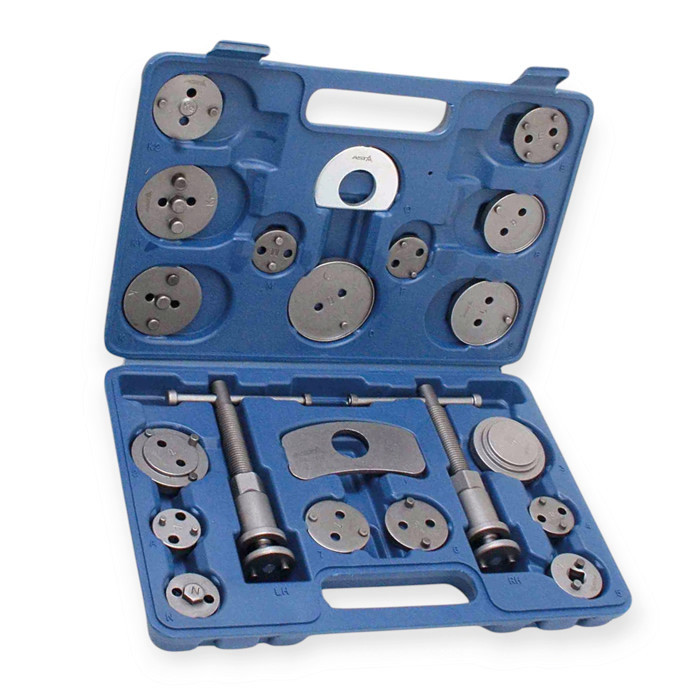 Набір знімачів гальмівних циліндрів 21 шт. 2 воротка з прав. і лівим різьбленням Мукачево - фото 1