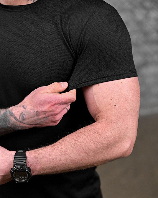 Тактическая потоотводящая футболка  волк black   ДЛ7246 Одесса - изображение 5