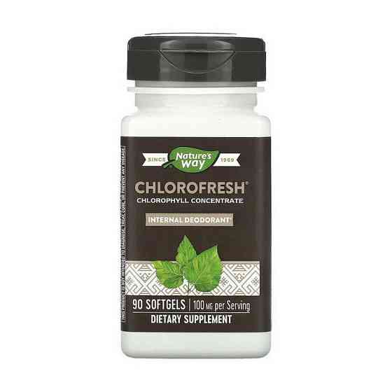 Хлорофіл Nature's Way Chlorofresh Chlorophyll Concentrate 50 mg 90 Softgels Луцьк