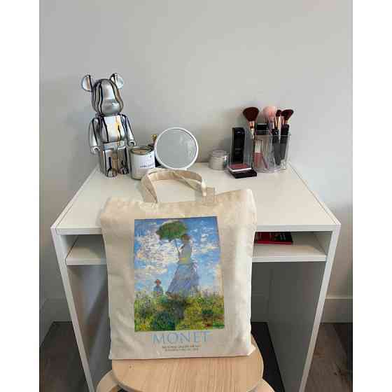 Екошопер BookOpt ВК4087 MONET Жінка з парасолькою бежевий Київ