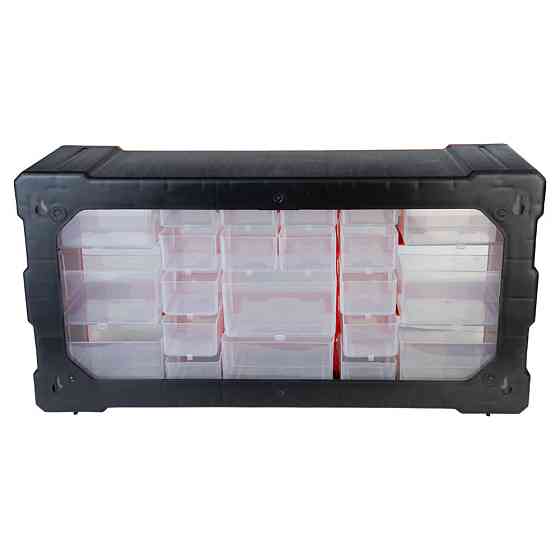 Органайзер пластиковый вертикальный 22 выдвижных отсека 250×500×160мм ULTRA (7417522) Ровно