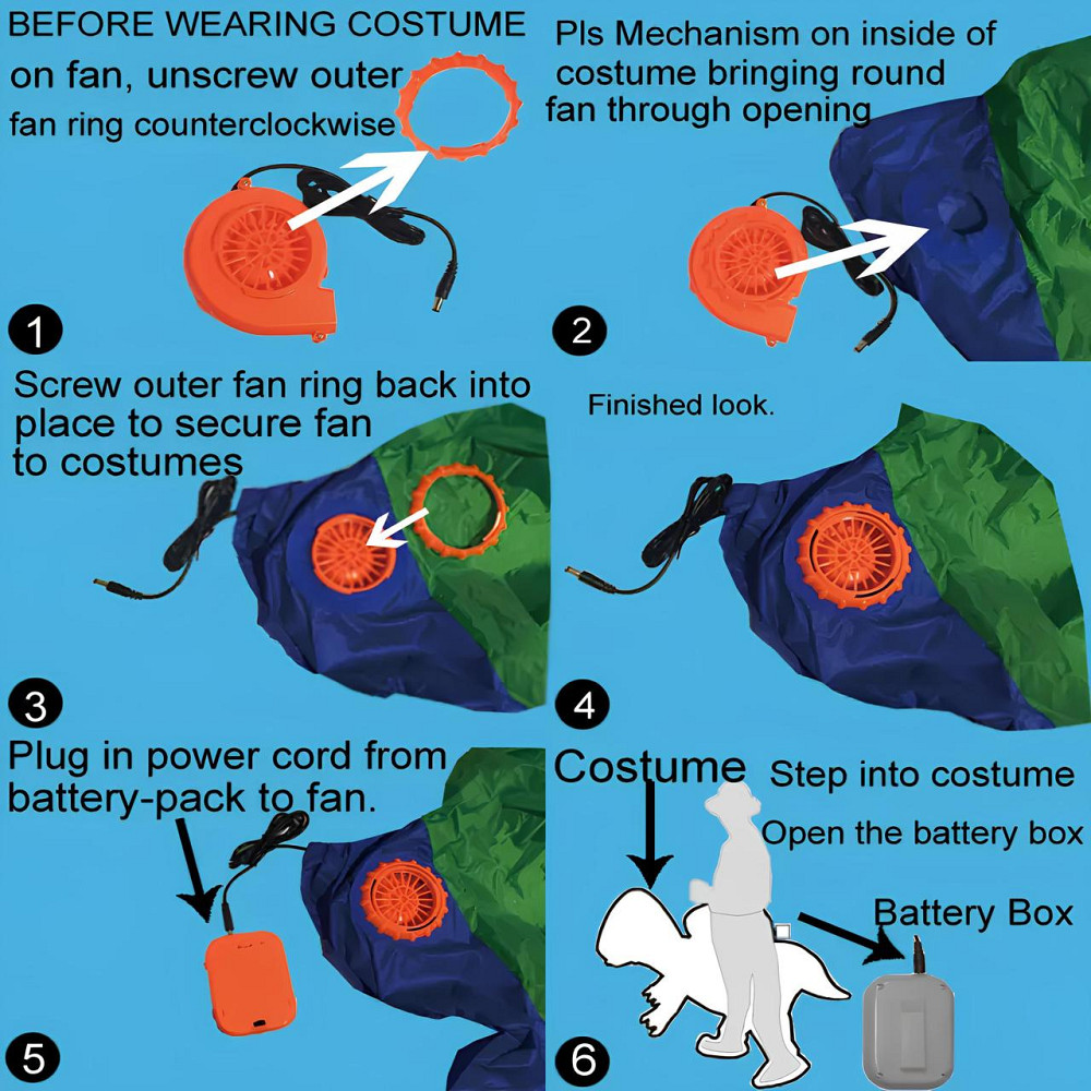 Надувной костюм зеленого динозавра RESTEQ — взрослый костюм Неси меня динозавр для хэллоуина и косплея Киев - изображение 4