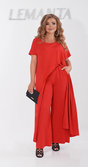 Ошатний брючний костюм великого розміру (52) Київ - фото 1