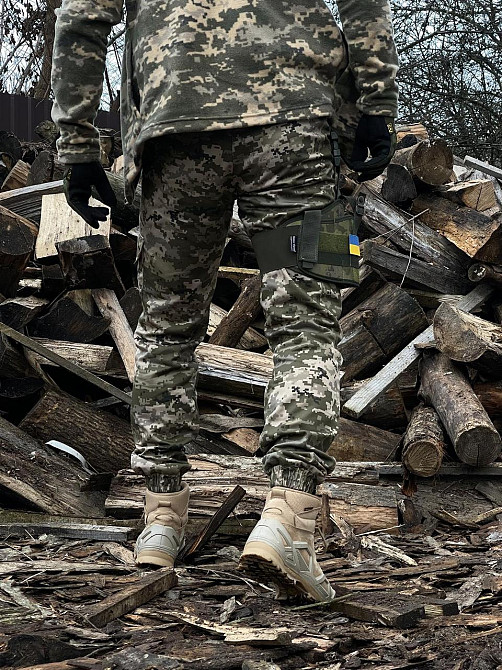 Настегна кобура для пістолета на ногу тактична на стегно одне кріплення камуфляж Одеса - фото 5