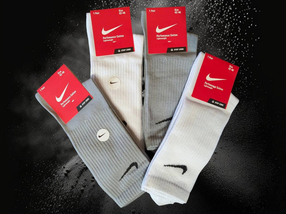 Чоловічі шкарпетки високі різнобарвні в наборі по 4 штук. Nike. Розмір 42-46 Київ - фото 1