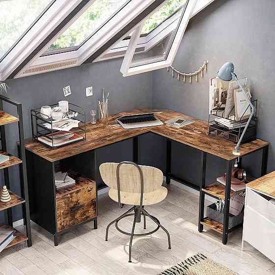 Письмовий комп'ютерний стіл Leobert Oxford кутовий в стилі Loft Київ
