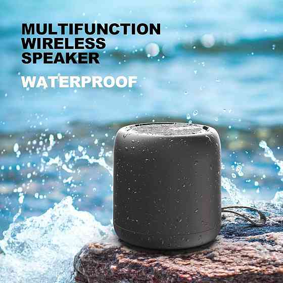 Портативная Bluetooth-колонка Водонепроницаемый беспроводной динамик Уличный с полным басом и ручкой радиус действия 30 метров Киев