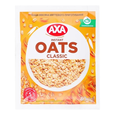 Їжа швидкого приготування АХА Каша Вівсяна 40 г (4820008123503) Вінниця - фото 1