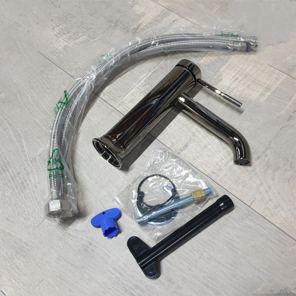 Змішувач для умивальника IMPRESE BRENTA графіт хром ZMK091908010 Київ - фото 2