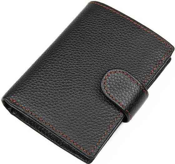 Гаманець чоловічий шкіряний Чорний (Vintage) Київ