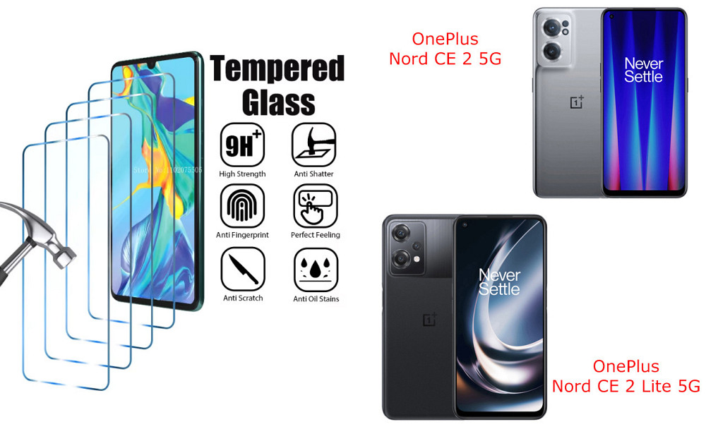 Захисне скло ArmorGlass для OnePlus Nord CE 2 5G, Nord CE 2 Lite 5G – стійке до подряпин та ударів Київ - фото 1