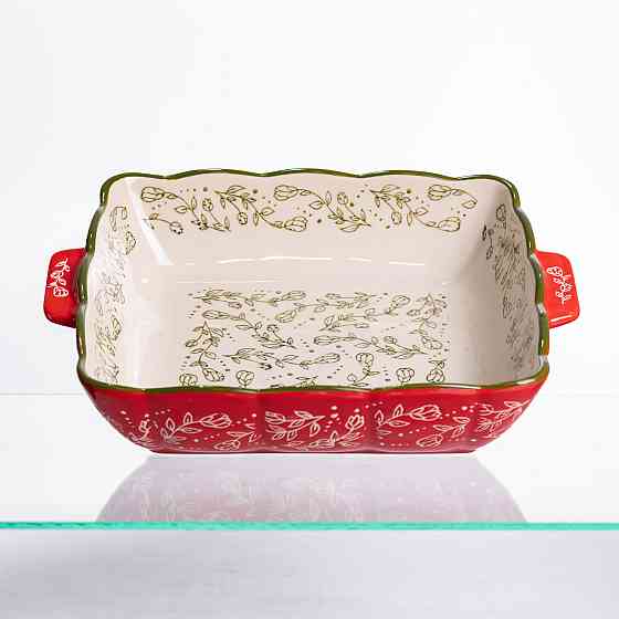 Yiwu Форма для запікання Vintage 28×24×6 (см) квадратна форма для випікання в духовці з ручками Коломия