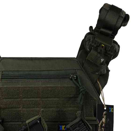 Плитоноска тактическая Warmor Gen.3 Pro Max с быстрым сбросом с подсумками (Оливковый) Киев